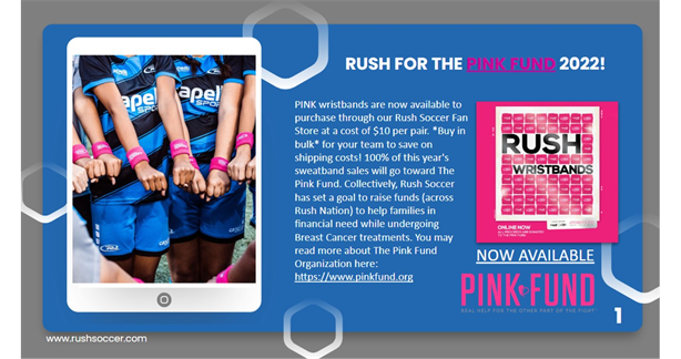 RUSH FOR THE PINK FUND 2022!