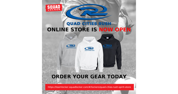 Quad Cities Rush Spirit Store Now OPEN!