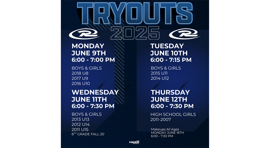 2025-2026 Tryout Registration is OPEN